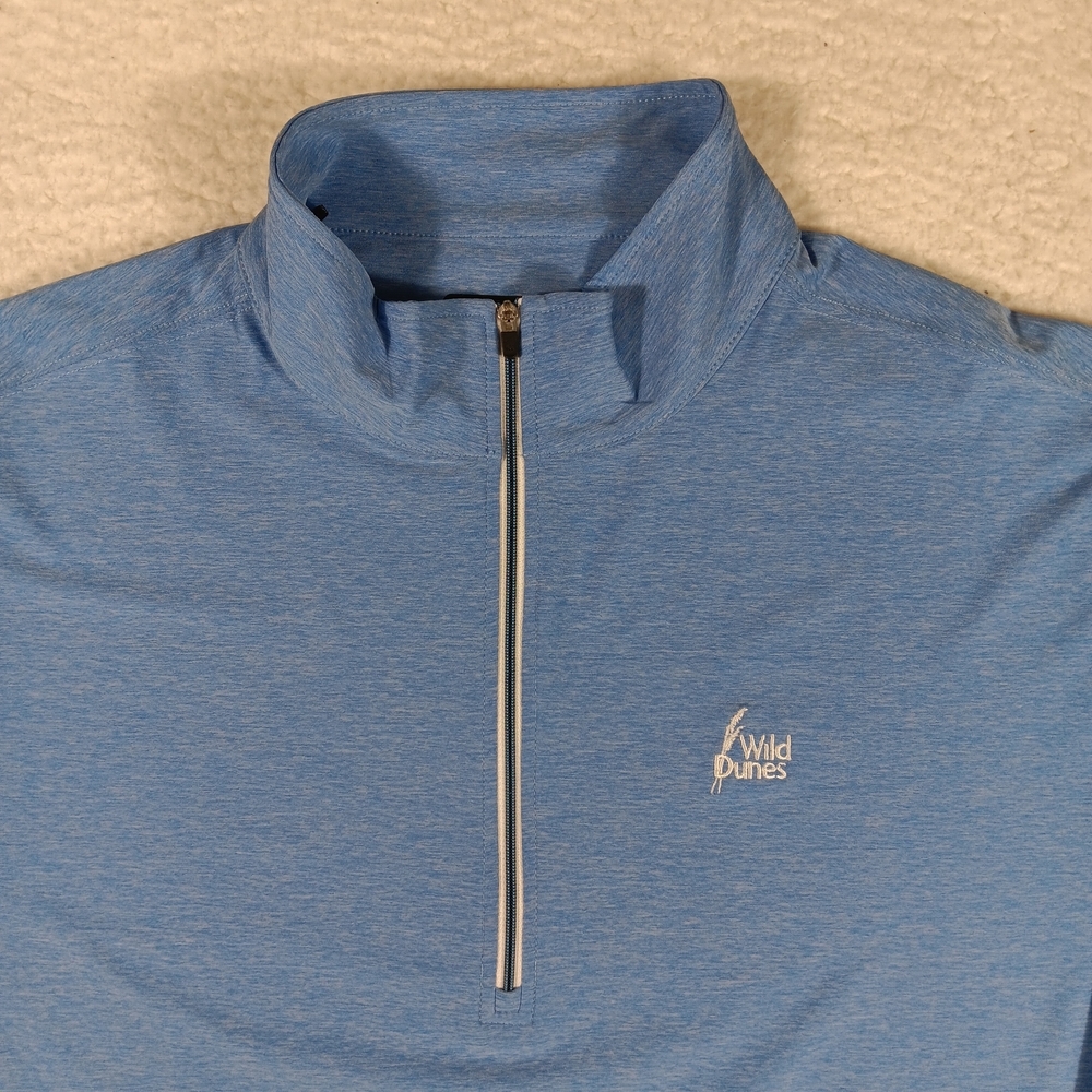 Straight Down Pullover Mens XL Blue Crusher Quarter Zip Golf Performance - Picture 4 of 12